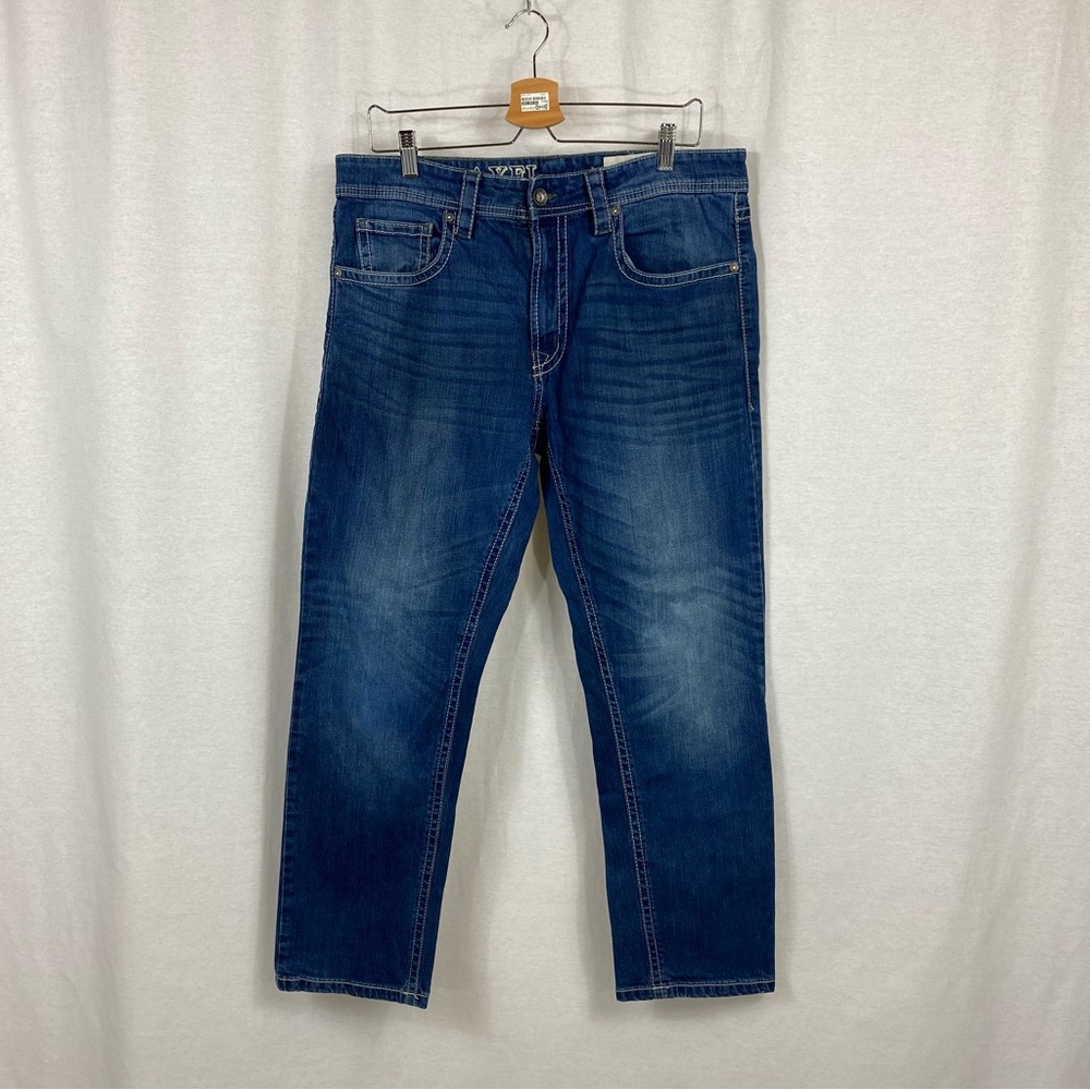 TK Axel Blue Straight-Leg Jeans with Natural Fading